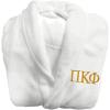 Greekgear PI Kappa Phi Pi Phi Fraternity Lettered Bathrobe White