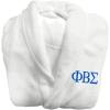 Greekgear Phi Beta Sigma Fraternity Lettered Bathrobe White(White)