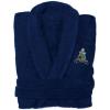 Greekgear Phi Kappa Sigma Crest – Shield Bathrobe Black(Royal Blue)