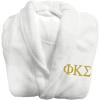 Greekgear Phi Kappa Sigma Fraternity Lettered Bathrobe White