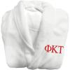 Greekgear Phi Kappa Tau Fraternity Lettered Bathrobe White(White)