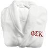 Greekgear Phi Sigma Kappa Fraternity Lettered Bathrobe White