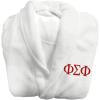 Greekgear Phi Sigma Phi Fraternity Lettered Bathrobe White