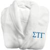 Greekgear Sigma Tau Gamma Fraternity Lettered Bathrobe White(White)