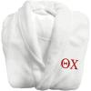 Greekgear Theta Chi Fraternity Lettered Bathrobe White