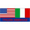 Italian American Flag Bumper Sticker Decal