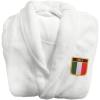 Italian Crest Bathrobe White