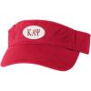 Kappa Alpha Psi Greek Oval Heavy Visor Red w/Red Thread