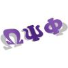 Omega Psi Phi Big Greek Letter Window Sticker Decal