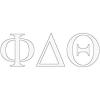Phi Delta Theta Greek Letter Window Sticker Decal