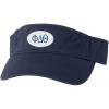 Phi Delta Theta Greek Oval Heavy Visor(Navy Blue W/Royal Blue Thread Color)