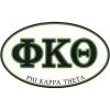 Phi Kappa Theta Euro Decal Oval Sticker