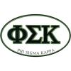 Phi Sigma Kappa Euro Decal Oval Sticker