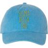 Sigma Delta Tau Mod Pigment Dyed Baseball Cap(Royal Caribe W/Light Gold Thread Color)