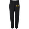 Sigma Nu Greek Lettered Thigh Sweatpants(Black)