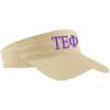 Tau Epsilon Phi Greek Letter Visor Khaki w/Purple Thread