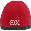 Theta Chi Two Tone Knit Beanie Red/Black