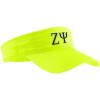 Zeta Psi Greek Letter Visor(Neon Yellow W/Black Thread)