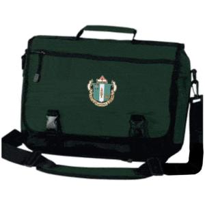 Delta Zeta Emblem Briefcase(Forest Green)