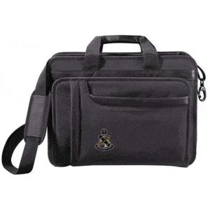 Greekgear Alpha Sigma Phi Crest – Shield Briefcase Attache Black(Black)
