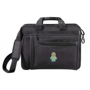 Greekgear Alpha Sigma Tau AST Emblem Briefcase Black(Black)