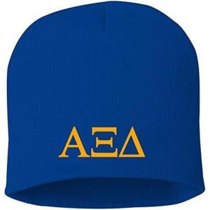 Greekgear Alpha Xi Delta 8 Inch Beanie Royal Blue