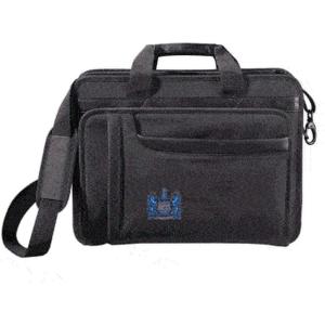 Greekgear Alpha Xi Delta Crest – Shield Briefcase Attache Black(Black)