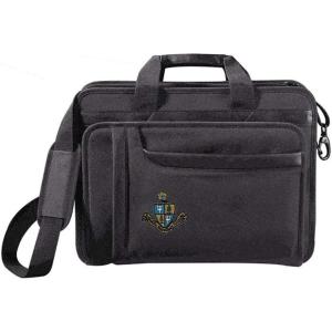 Greekgear Delta Delta Delta Crest – Shield Briefcase Attache Black(Black)