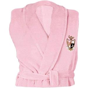 Greekgear Gamma Phi Beta Bathrobe Light Pink