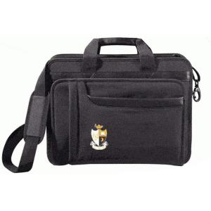 Greekgear Gamma Phi Beta Crest – Shield Briefcase Attache Black(Black)