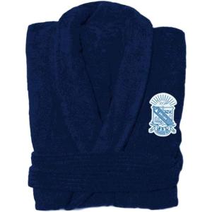 Greekgear Phi Beta Sigma Bathrobe(3. Navy Blue)