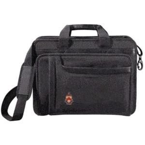 Greekgear Phi Kappa Tau Crest – Shield Briefcase Attache Black(Black)