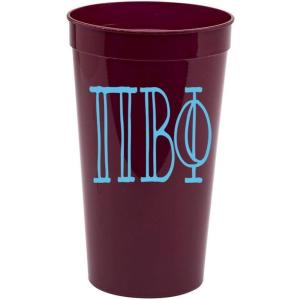 Greekgear Pi Beta Phi Carson Stadium 22 Oz. Cup (Pack of 4) Maroon