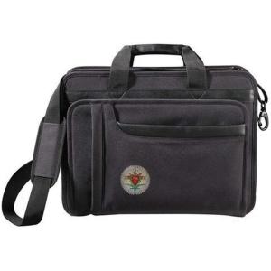 Greekgear Pi Kappa Alpha Crest – Shield Briefcase Attache Black(Black)