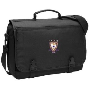 Greekgear Sigma Alpha Mu Messenger Briefcase Black(Black)