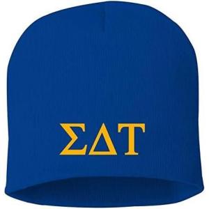 Greekgear Sigma Delta Tau 8 Inch Beanie Royal Blue