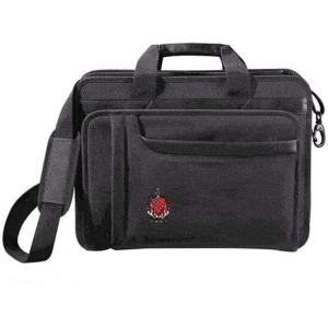 Greekgear Tau Kappa Epsilon Crest – Shield Briefcase Attache Black(Black)