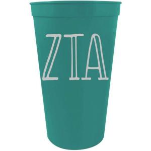 Greekgear Zeta Tau Alpha Carson Stadium 22 Oz. Cup (Pack of 4) Seafoam