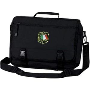Italian Crest Briefcase Black(Black)