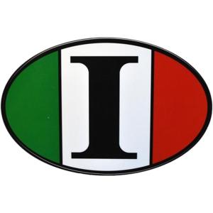 Italy Flag Oval Decal Sticker