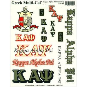 Kappa Alpha Psi Multi Greek Decal Sticker Sheet
