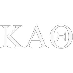 Kappa Alpha Theta Greek Letter Window Sticker Decal