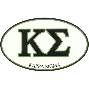 Kappa Sigma Euro Decal Oval Sticker