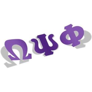 Omega Psi Phi Big Greek Letter Window Sticker Decal