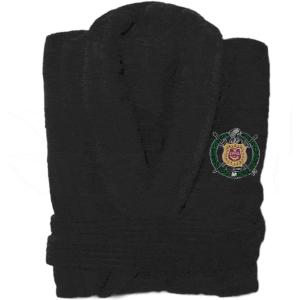 Omega Psi Phi Crest – Shield Bathrobe(Black)
