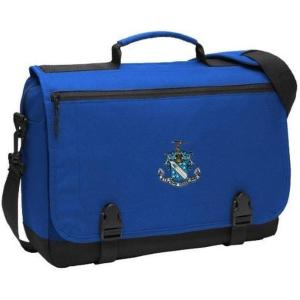 Phi Delta Theta Emblem Briefcase Royal Blue(Royal Blue)