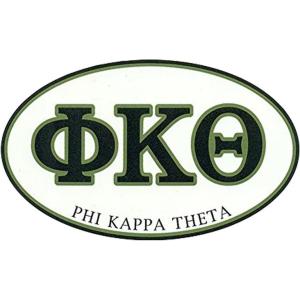 Phi Kappa Theta Euro Decal Oval Sticker