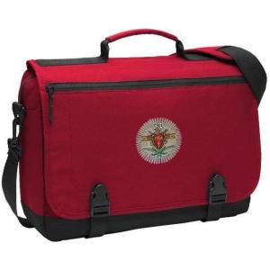 Pi Kappa Alpha PIKE Emblem Briefcase Red(Red)