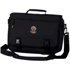 Sigma Pi Emblem Briefcase Black(Black)