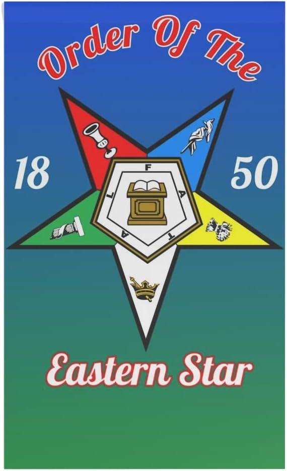 imageOrder Of The Eastern Star House Flag Banner